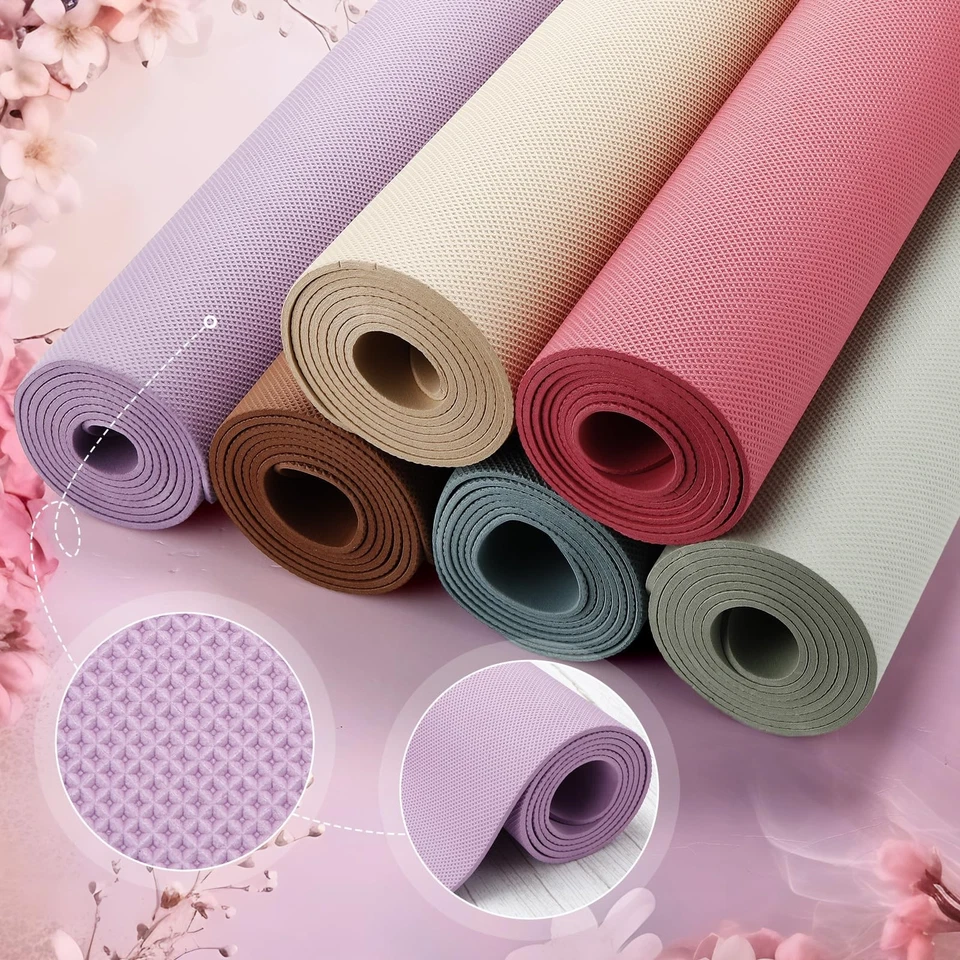 24 Pack 68" x 24" Yoga Mat Bulk, 4mm Thick Extra Long Sports Mat Anti Slip Te... - Image 3 of 4