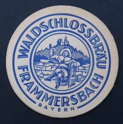 Old beer souser WALDSCHLOSSBRAU beer beermat beer deckel Vk 23
