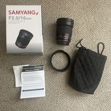 Samyang 16mm F 2.0 ED AS UMC CS Lens - Wide Angle Lens - FOR CANON