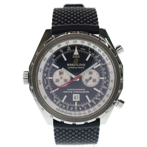 BREITLING Chronomatic Date SS Rubber AT Stainless Automatic Wr...
