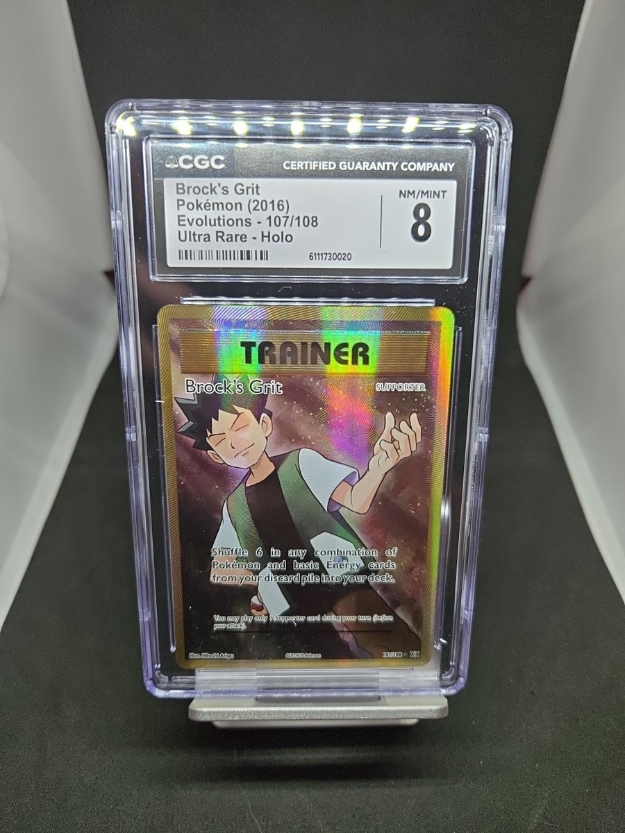 Brock's Grit (Full Art) 107/108 Evolutions Holo for sale online | eBay