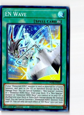 EN Wave POTE-EN053 Super Rare Power of the Elements Yu-Gi-Oh 1st Edition LP