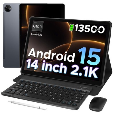 DOOGEE TabE3Max Tablet 14 Zoll 32GB+256GB Tablet Android 15 13500mAh Gemini AI