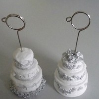 2X Kartenhalter Hochzeit Tischkartenhalter Fotohalter MenüKartenhalter 12Cm
