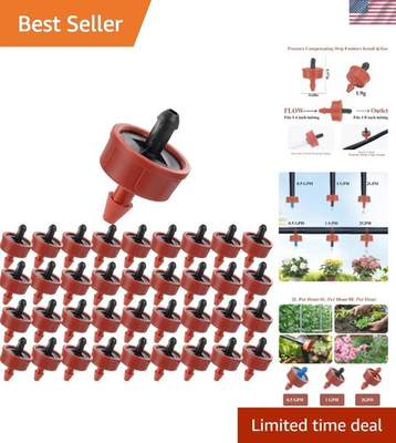 #ad 200 Pcs 1 GPH Pressure Compensating Irrigation Drippers for Optimal Plant Growth $39.00