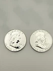 1961 1962 Silver Proof Franklin Half Dollars Lot of 2 90% Silver #1170