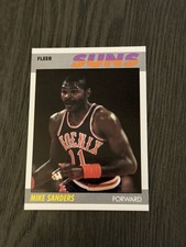 1987-88 Fleer #96 MIKE SANDERS Phoenix Suns Basketball Card Rookie RC. rookie card picture