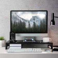 23" Monitor Stand Riser with Storage Organizer for Office Accessories Home PC US