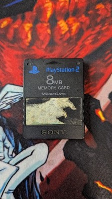 Sony Playstation 2 Memory Card PS2 OEM MagicGate 8MB SCPH-10020 Black Tested