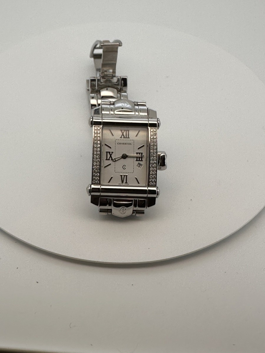 Philippe Charriol Colvmbvs Steel MOP & Diamond Ladies Quartz Watch