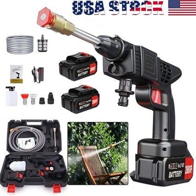 Electric High Pressure Water Spray Car Gun Portable Cordless Washer Cleaner Yard