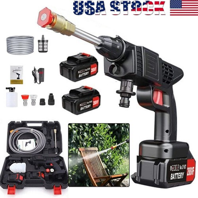 #ad Electric High Pressure Water Spray Car Gun Portable Cordless Washer Cleaner Yard $29.98