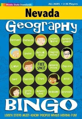 Nevada Geography Bingo Game by Gallopade International Hardcover Book