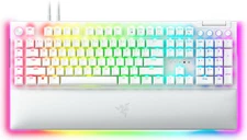 Razer BlackWidow V4 Pro Mechanical Green Clicky USB C 8Macros Keyboard White