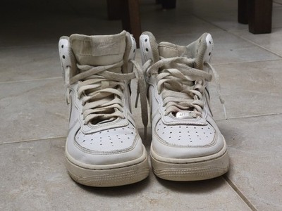 Nike Air Force 1 High white trainers size 7 Used #sneakers #nike #airforce1