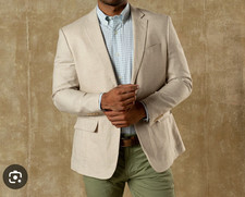 2025 RALPH LAUREN CHAPS Beige Sport Coat Suit Blazer 44R