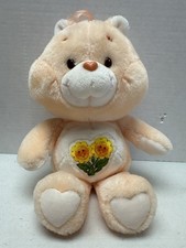 Vtg 1983 Kenner Friend Bear Care Bears Peach Color Sunflower 13" Plush Toy