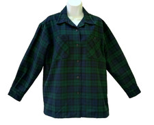 Vtg Pendleton Knockabout Size L Plaid 100 Virgin Wool Jacket Blackwatch Tartan