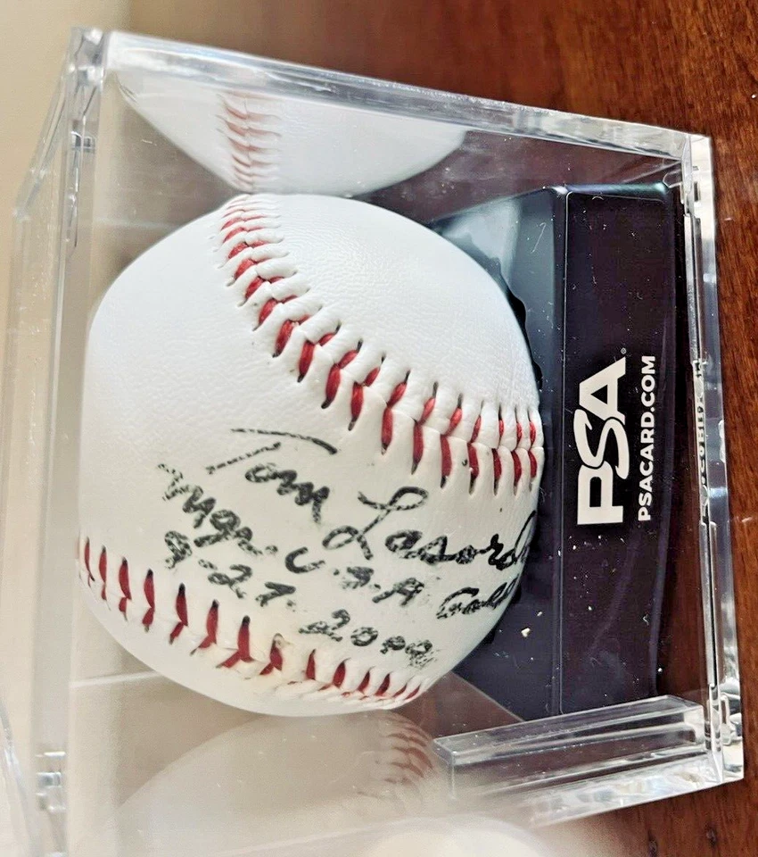 2000 Olympic Gold Medal Baseball Team Baseball signed by Tommy Lasorda Manager - Image 3 of 4