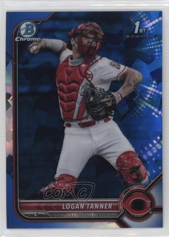 2022 Bowman Chrome Draft Sapphire Edition Logan Tanner #BDC-55 6u5