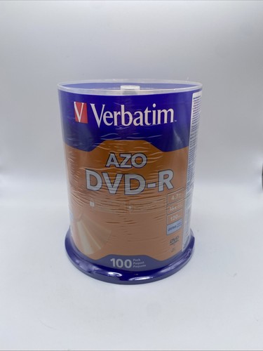 Verbatim® DVD-R Discs, 4.7GB, 16x, Spindle, Silver, 100/Pack