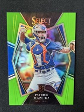 2022 Panini Select Patrick Mazeika #115-Neon Green Prizm RC New York Mets /99
