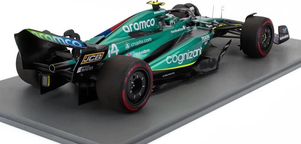 Aston Martin F1 AMR23 #14 7th 2023 British GP Fernando Alonso in 1:12 scale - Image 2 of 2