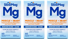 Slow Mag Magnesium Chloride and Calcium, 60 Tablets Each Value Pack of 3 