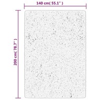 Teppich Oviedo Kurzflor Grau 140X200 Cm