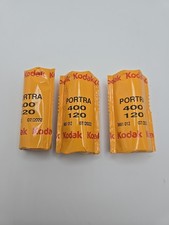 Kodak Professional Portra 400 Color Negative Film 120 Roll Film, Pack of 3