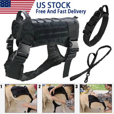 Tactical Dog Harness with Handle No pull Large Military Dog Vest US Working Dogs