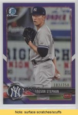 2018 Bowman Chrome Prospects Purple Refractor 182/250 Trevor Stephan READ 9t3