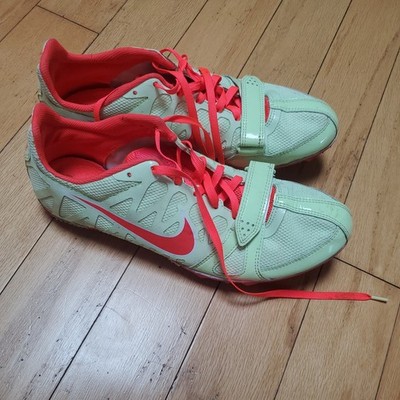 NIKE Zoom Rival S 456811-761 Green Track Running Sprinting Size US 8.5 EUR 40