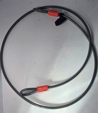 7FT Heavy-Duty Security Cable Lock with Loops Extra Thick 10Mm 3/8" Braided