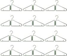12 Pack Foldable Coat Hanger,Portable Travel Hangers, Space Saving Fold in