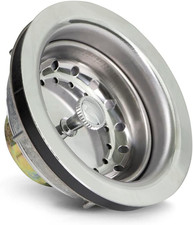 7516 Kitchen Sink 3-1/2 Inch Stainless Steel Drain Assembly with Strainer Bask