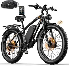 6000W Peak Dual Motor Fat Tire Adults Electric Bike 24Inch, 40-45MPH 100 Miles