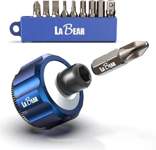 11Pcs 1/4" DR Palm Ratchet Kit, Mini Finger Ratchet, Gear Wrench, Screwdriver Bi