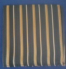 HAPPY HALLOWEEN Black  Orange Striped 9" Hand Rolled Pocket Square