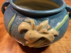 Roseville 671-4 Blue Zephyr Lilly Jardinier Vase