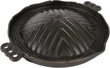 Tenpos Chubu Corporation Tokiwa Iron Genghis Khan Pot, 29Cm, Round (No Holes), _