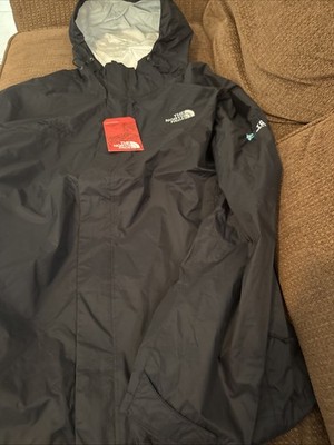 The North Face Jacket Mens XL Black DryVent Rain Hooded Windbreaker Waterproof