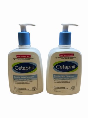 (2)Cetaphil New & Improved Gentle Skin Cleanser For Dry To Normal/Sensitive Skin