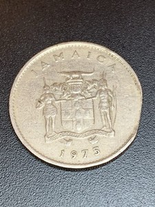 1975 Jamaican 10 Cent Error Clipped Planchet