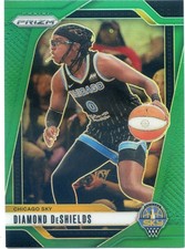 2024 Panini Prizm WNBA DIAMOND DESHIELDS #8 GREEN PRIZM SKY
