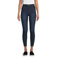 TIME AND TRU - SIZE: 4 - Mid Rise Straight Leg Cropped Stretch Denim Jeans - NEW