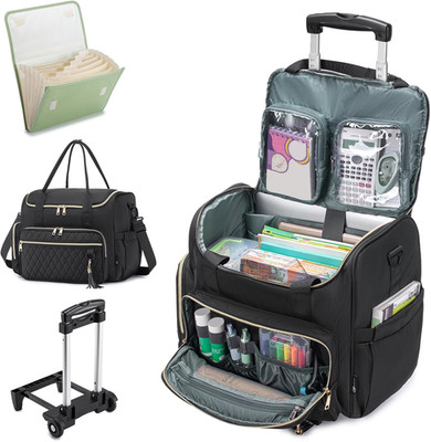 Stylish Waterproof 3-in-1 Rolling Laptop Bag for Women - 17.3'' Briefcase
