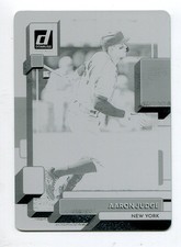 2022 Donruss Printing Plate Aaron Judge 1/1 New York Yankees