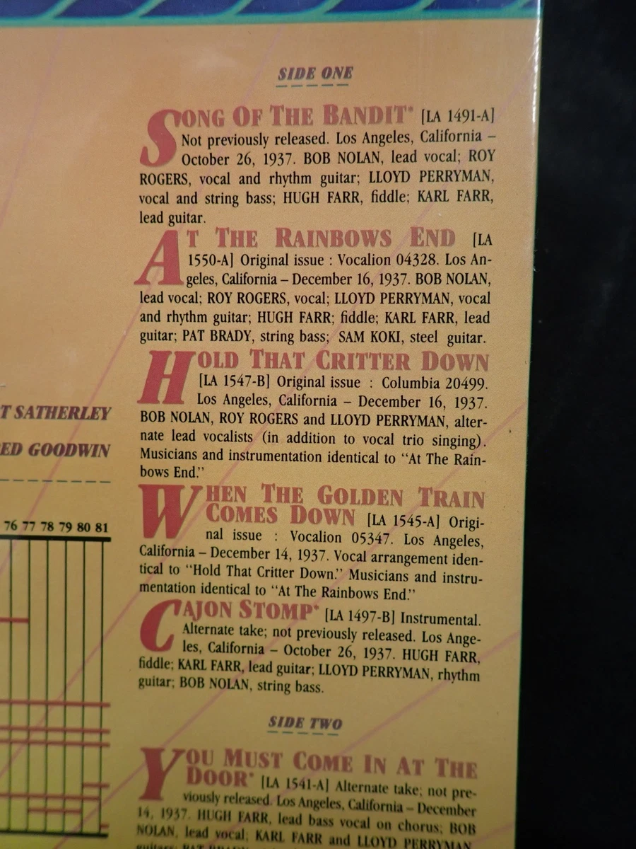 Sons of the Pioneers - Columbia Historic Edition 1982