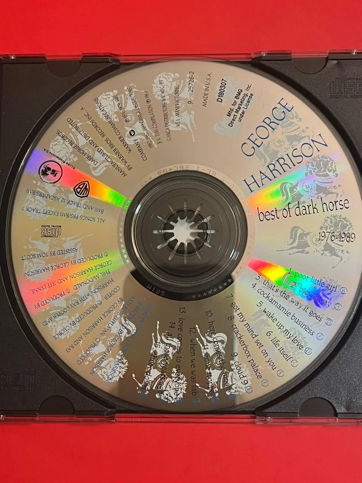 The Best of Dark Horse (1976-1989) by George Harrison (CD, Oct-1989, Dark Horse - Imagem 4 de 4